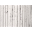 Bowery Hill Modern / Contemporary White Marble Oval Top Dining Table