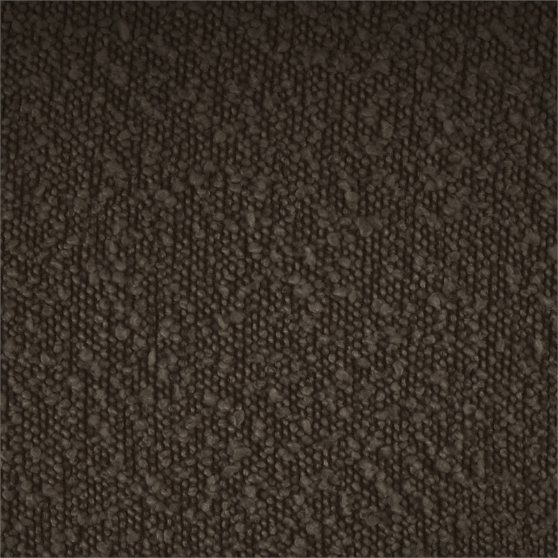 Bowery Hill Contemporary Solid Wood Frame Rich Brown Boucle Fabric Sofa