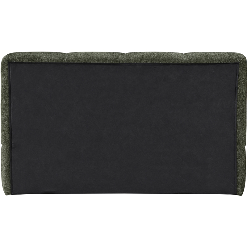 Bowery Hill Contemporary Soft Olive Chenille Fabric Twin Bed