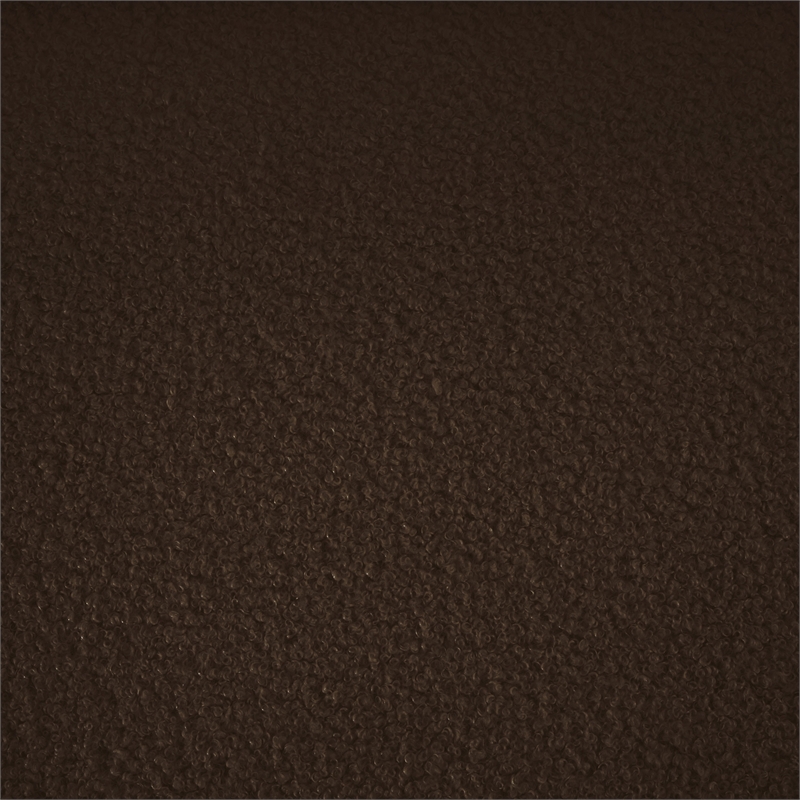 Bowery Hill Contemporary Soft Brown Teddy Durable Fabric Sofa
