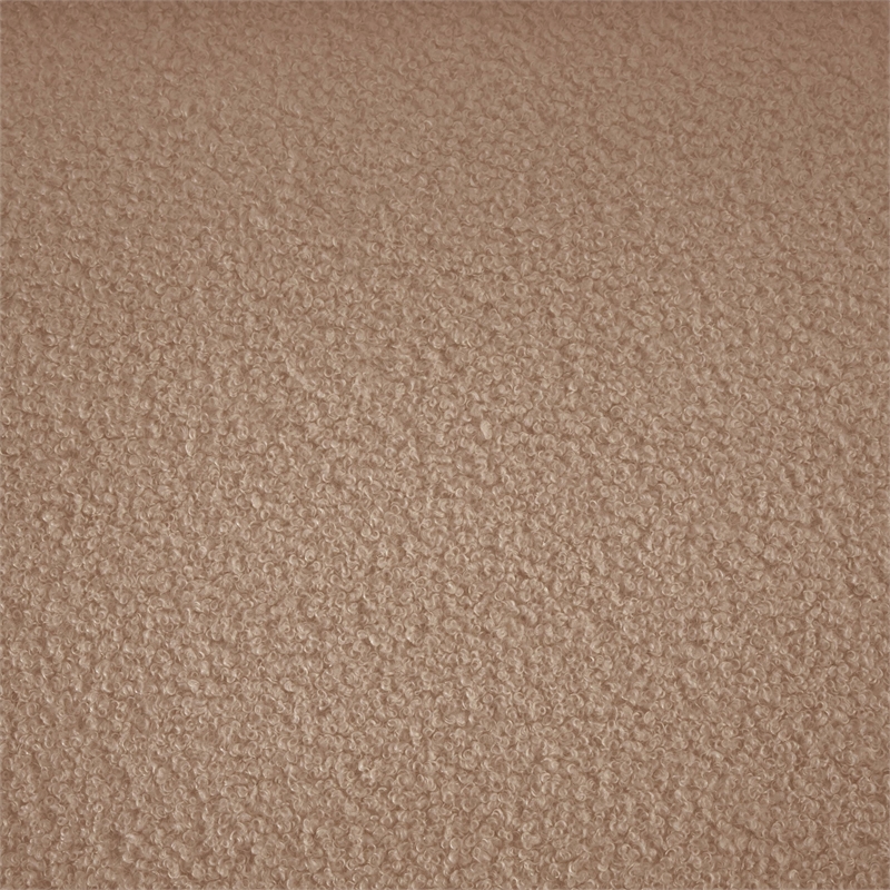 Bowery Hill Contemporary Soft Beige Teddy Durable Fabric Sofa