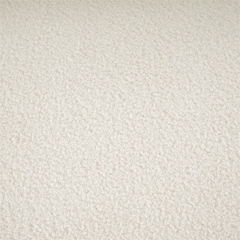 Bowery Hill Contemporary Soft Cream Teddy Durable Fabric Sofa