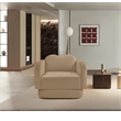 Bowery Hill Contemporary Solid Wood Frame Camel Durable Velvet Chair