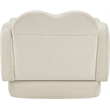 Bowery Hill Contemporary Solid Wood Frame Cream Durable Velvet Chair