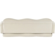 Bowery Hill Contemporary Solid Wood Frame Cream Durable Velvet Sofa