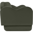 Bowery Hill Contemporary Solid Wood Frame Green Durable Velvet Sofa