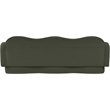 Bowery Hill Contemporary Solid Wood Frame Green Durable Velvet Sofa