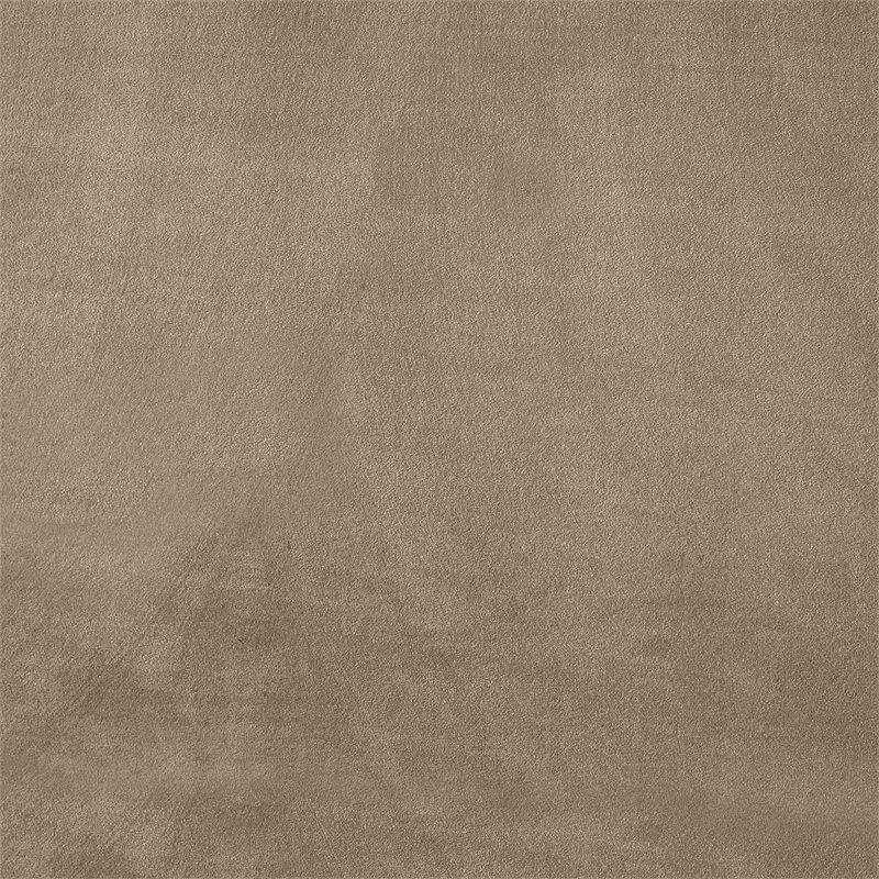 Bowery Hill Contemporary Taupe Durable Velvet Twin Bed with Ball Shaped Legs