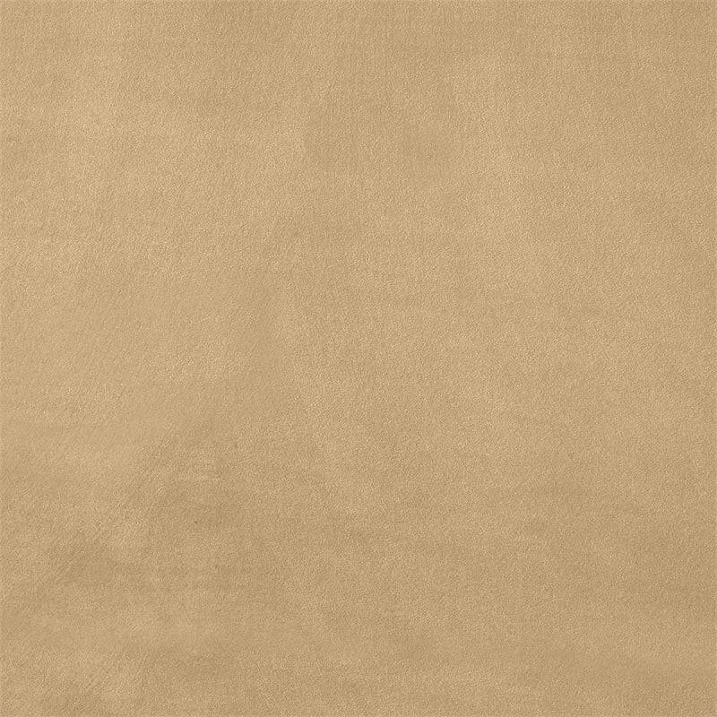 Bowery Hill Contemporary Camel Durable Velvet Twin Bed with Ball Shaped Legs