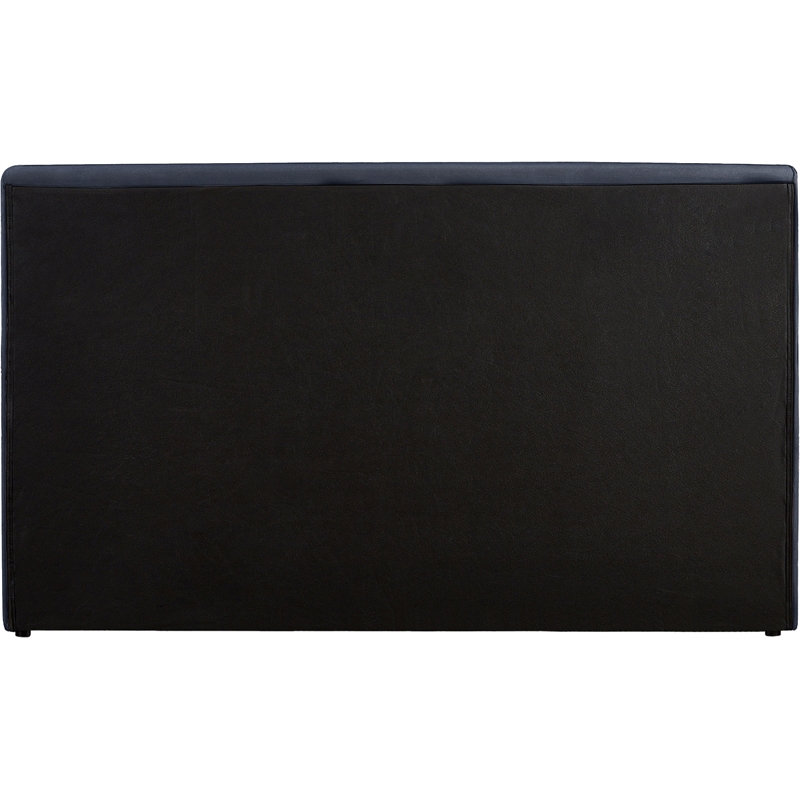 Bowery Hill Contemporary Navy Durable Velvet Full Fully Slatted Bed