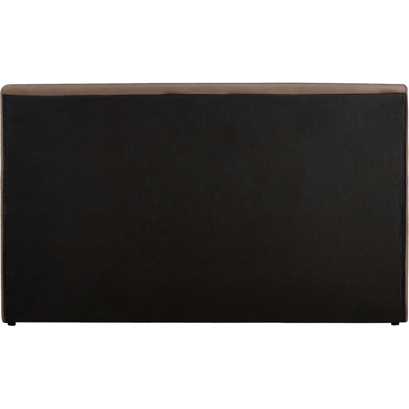 Bowery Hill Contemporary Brown Velvet Full Fully Slatted Bed