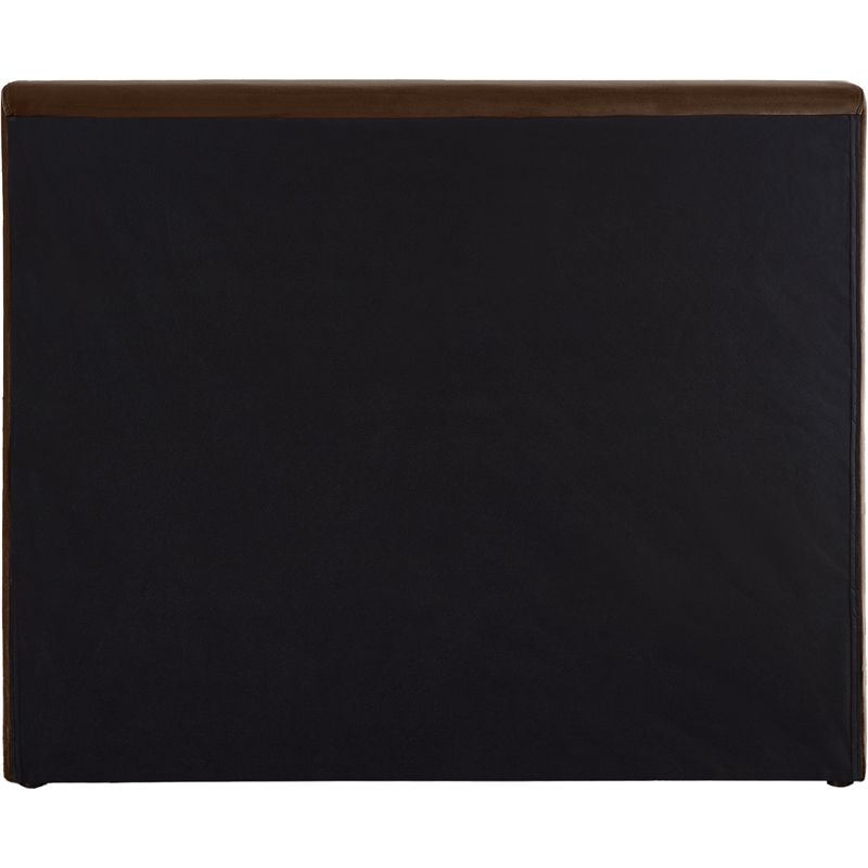 Bowery Hill Contemporary Brown Velvet Twin Fully Slatted Bed