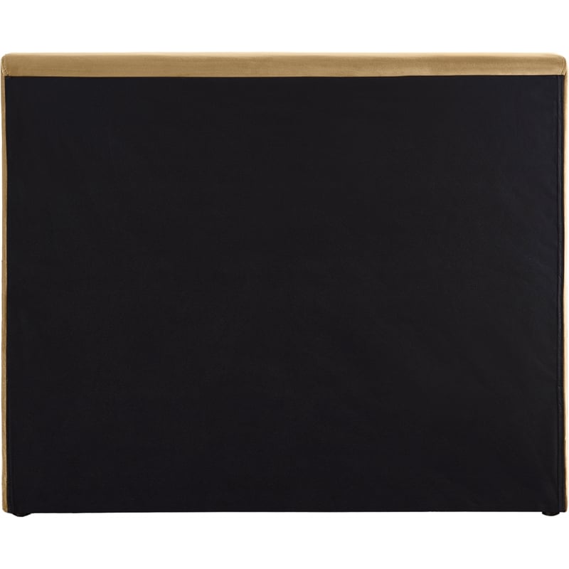 Bowery Hill Contemporary Camel Velvet Twin Fully Slatted Bed