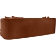 Bowery Hill Contemporary Solid Wood Frame Cognac Durable Velvet Sofa