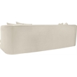 Bowery Hill Contemporary Solid Wood Frame Cream Durable Velvet Sofa