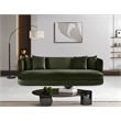 Bowery Hill Contemporary Solid Wood Frame Green Durable Velvet Sofa