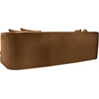 Bowery Hill Contemporary Solid Wood Frame Saddle Durable Velvet Sofa