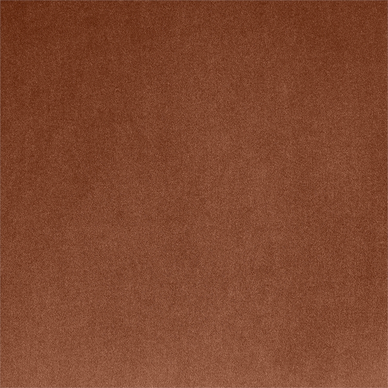 Bowery Hill Contemporary Rich Curves Cognac Durable Velvet Sofa