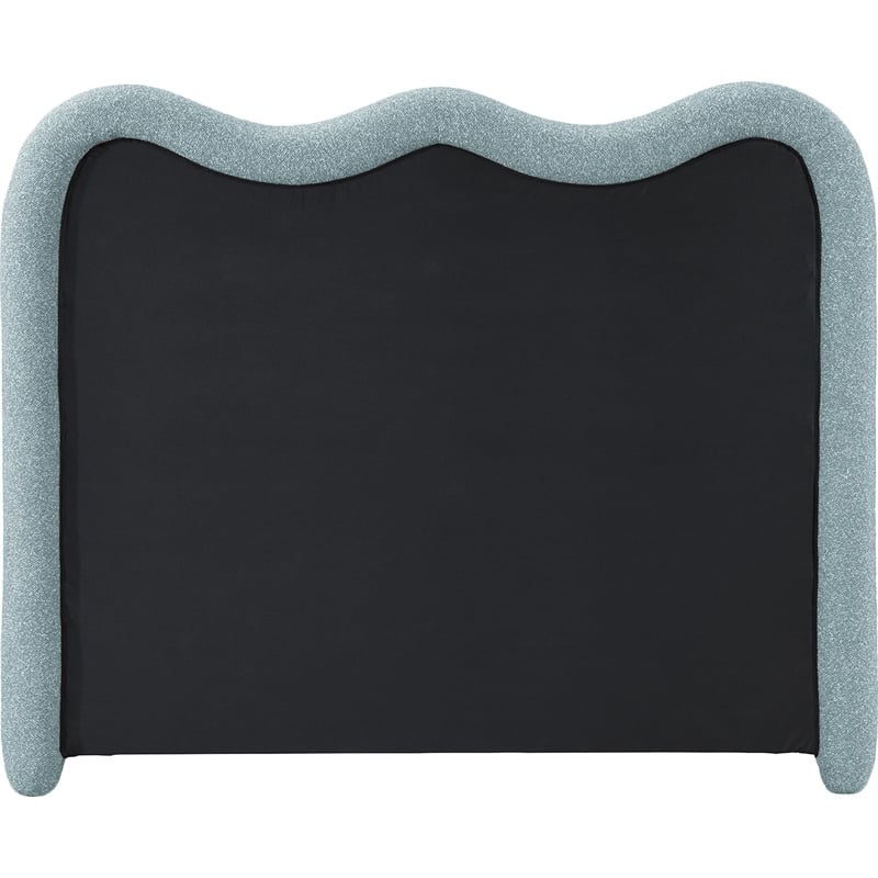 Bowery Hill Contemporary Soft Blue Chenille Durable Fabric Full Bed