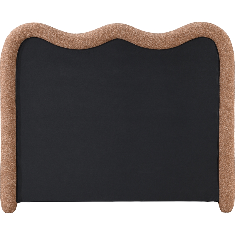 Bowery Hill Contemporary Soft Cognac Chenille Fabric Full Bed