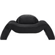 Bowery Hill Contemporary Solid Wood Inner Frame Black Durable Velvet Chair