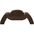 Bowery Hill Contemporary Solid Wood Inner Frame Brown Durable Velvet Chair