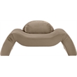 Bowery Hill Contemporary Solid Wood Inner Frame Taupe Durable Velvet Chair