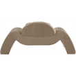 Bowery Hill Contemporary Solid Wood Inner Frame Taupe Durable Velvet Chair