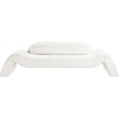 Bowery Hill Contemporary Soft Cream Microsuede Corduroy Sofa
