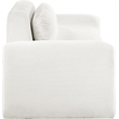 Bowery Hill Contemporary Soft Cream Microsuede Corduroy Sofa