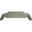 Bowery Hill Contemporary Soft Green Microsuede Corduroy Sofa
