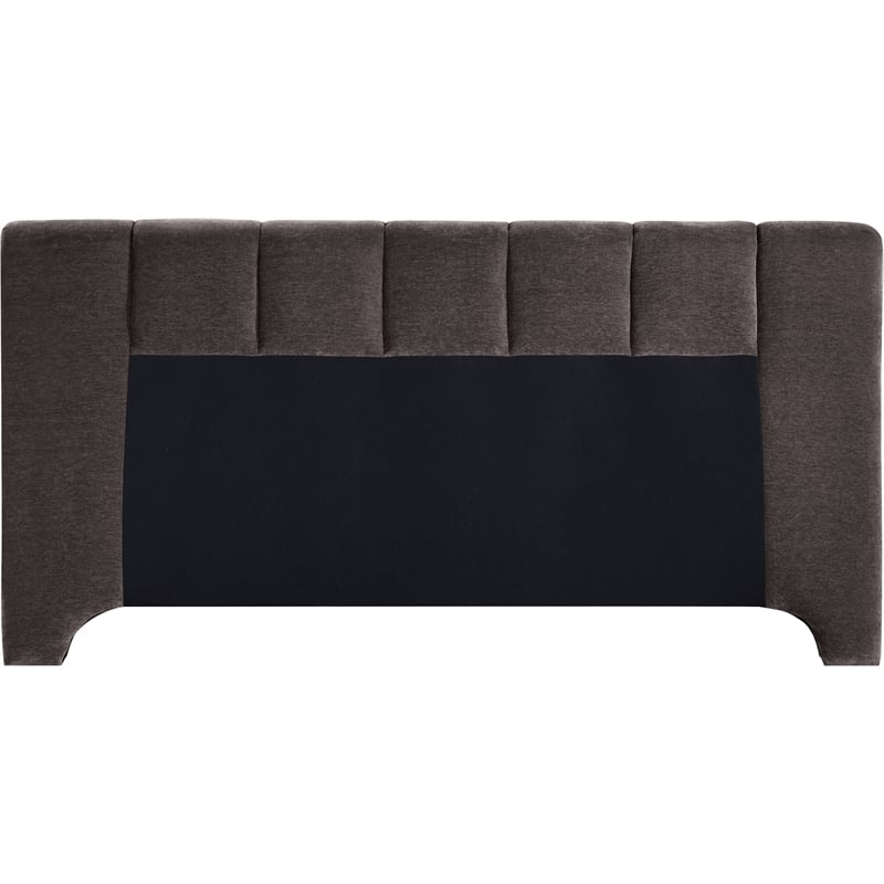 Bowery Hill Contemporary Soft Brown Chenille Fabric Full Bed