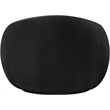 Bowery Hill Contemporary Solid Wood Inner Frame Black Durable Velvet Chair