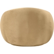 Bowery Hill Contemporary Solid Wood Inner Frame Camel Durable Velvet Chair