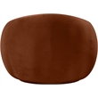 Bowery Hill Contemporary Solid Wood Inner Frame Cognac Durable Velvet Chair