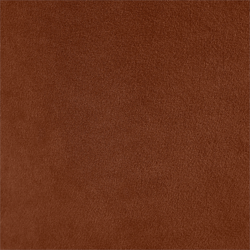 Bowery Hill Contemporary Solid Wood Inner Frame Cognac Durable Velvet Chair