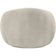 Bowery Hill Contemporary Solid Wood Inner Frame Cream Durable Velvet Chair