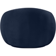 Bowery Hill Contemporary Solid Wood Inner Frame Navy Durable Velvet Chair