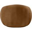 Bowery Hill Contemporary Solid Wood Inner Frame Saddle Durable Velvet Chair