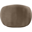 Bowery Hill Contemporary Solid Wood Inner Frame Taupe Durable Velvet Chair