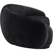Bowery Hill Contemporary Solid Wood Inner Frame Black Durable Velvet Sofa