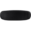 Bowery Hill Contemporary Solid Wood Inner Frame Black Durable Velvet Sofa