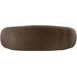 Bowery Hill Contemporary Solid Wood Inner Frame Brown Durable Velvet Sofa