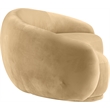 Bowery Hill Contemporary Solid Wood Inner Frame Camel Durable Velvet Sofa