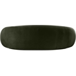 Bowery Hill Contemporary Solid Wood Inner Frame Green Durable Velvet Sofa