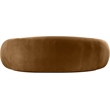 Bowery Hill Contemporary Solid Wood Inner Frame Saddle Durable Velvet Sofa