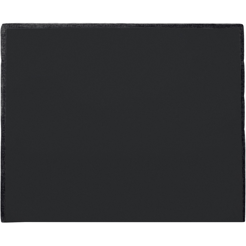 Bowery Hill Contemporary Soft Black Chenille Fabric Full Bed
