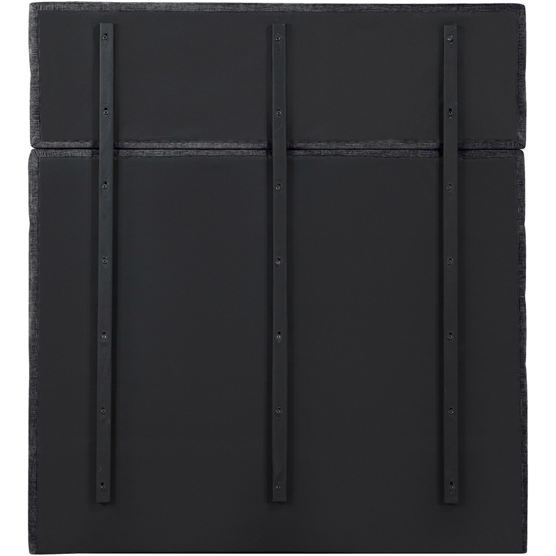 Bowery Hill Contemporary Soft Black Chenille Fabric Full Bed
