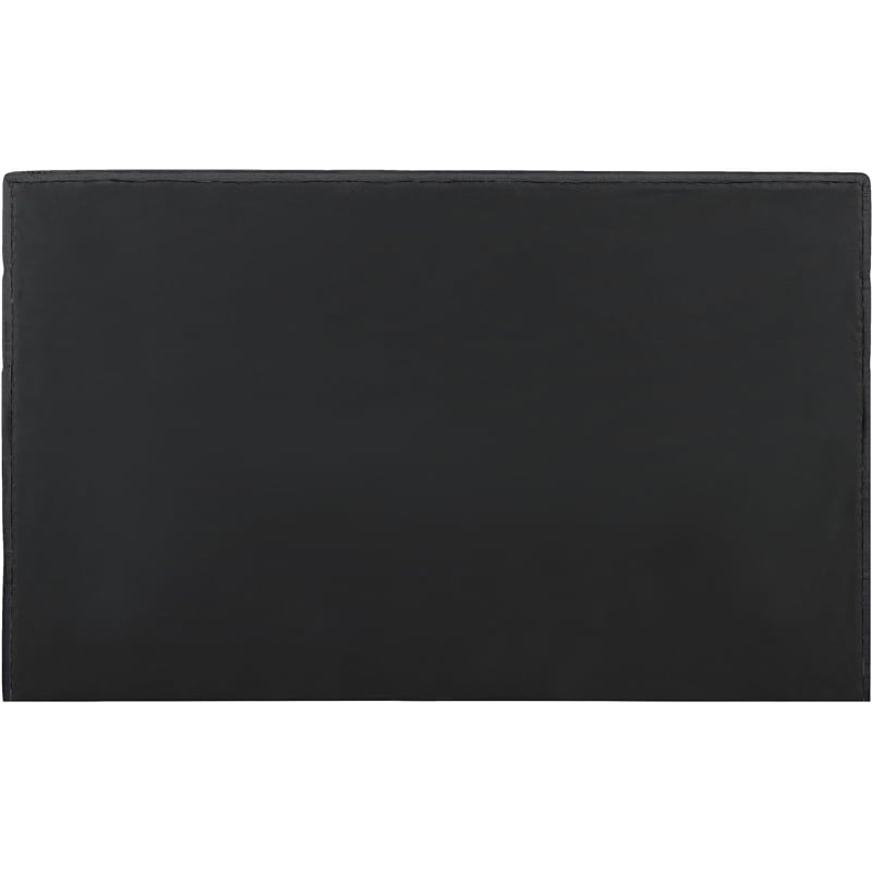 Bowery Hill Contemporary Soft Black Chenille Fabric King Bed