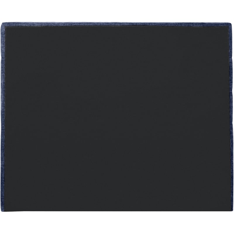 Bowery Hill Contemporary Deep Channel Tufted Soft Navy Chenille Fabric Full Bed